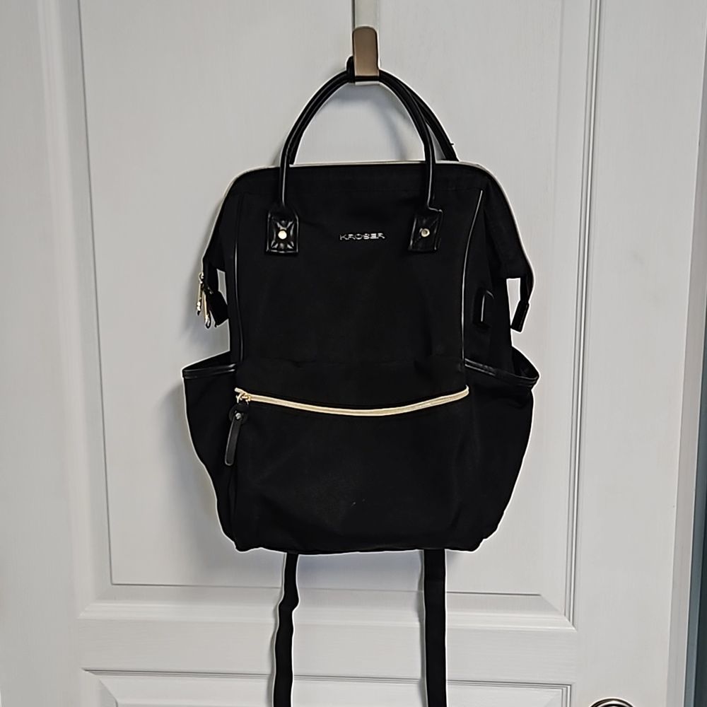 Kroser Laptop Widetop Backpack - black